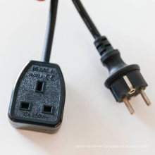 Adapter Cable IP44 Plug to UK 13 AMP Socket Ce